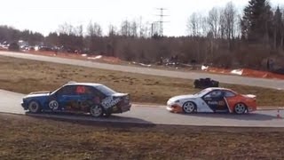 ►6OOHP NISSAN SILVIA S15 LS1 V8 vs BMW E34 with DODGE VIPER V10 Engine HOW TO DRIFT VIDEO HD [upl. by Ginni]