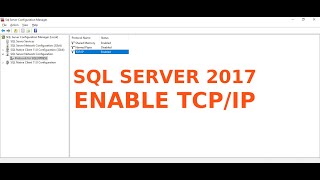 How to Enable SQL Server 2017 Express TCPIP Connection on Windows 10 [upl. by Swayne414]