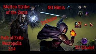 Molten Strike Of The Zenit ► Trickster ► Path of Exile 324 update and showcase [upl. by Redienhcs]