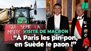 En pleine crise agricole les images du faste de Macron en Suède ne passent pas bien [upl. by Anu311]