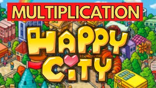 HAPPY CITY Game Comparing Multiplication Factors  Gameschooling Mathematics [upl. by Letnohs]