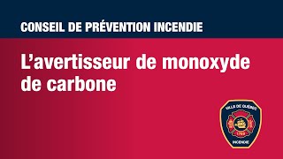 Avertisseur de monoxyde de carbone [upl. by Chilson]