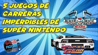 5 Juegos Imperdibles de carreras para Super Nintendo [upl. by Damarra155]