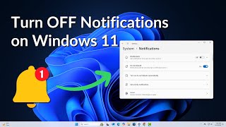 How to Turn OFF Notifications on Windows 11 [upl. by Eelyrag550]