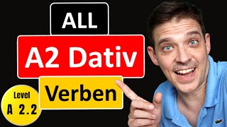 German Dative Verbs  ALL A2 Level Dative Verbs  YourGermanTeacher [upl. by Dougall]