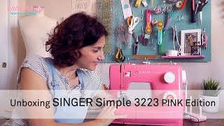 Unboxing Máquina de coser Singer Simple 3223 – Pink Edition [upl. by Elleunamme293]