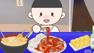 드디어 백수 탈출인줄 알았는데 대반전  포장마차 먹방  ASMR 애니먹방  Animation Mukbang [upl. by Ailadgim606]