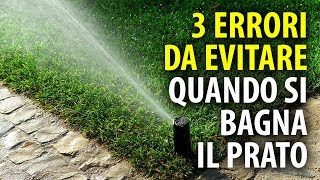 3 Errori da Evitare Quando si Bagna il Prato [upl. by Giefer]