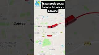 Trasa pociągowa Świętochłowice  Gliwice [upl. by Iroc514]