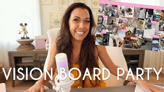 2023 Vision Board Party  How to map out your BIG Goals [upl. by Lerraf865]