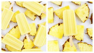 Dole Whip Popsicles Paleo amp Vegan [upl. by Lagiba]