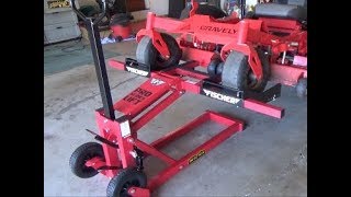 Harbor Freight 750 lb Mower Lift  Assembly and Review only [upl. by Aihsined]