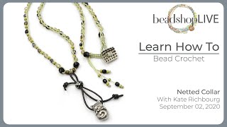 92 Beadshop LIVE Three new Bead Crochet Projects [upl. by Ludovico]