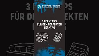 Lerntipps vom Learning Institute für den perfekten Lerntag [upl. by Betsey]