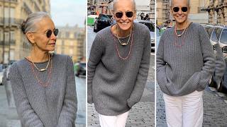 Shes 75 but dresses like a Fashion Icon  Fashion Tips for women over 50 [upl. by Aramen]