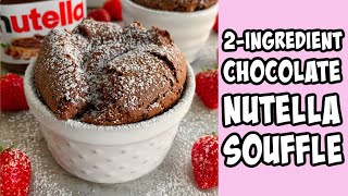 Nutella Soufflé Recipe shorts [upl. by Anna]