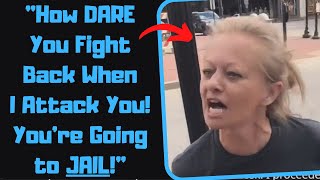 rMaliciousCompliance  Raging Karen Attacks a Pro Boxer Calls 911 When She Loses [upl. by Arlinda552]