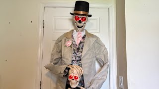 Gemmy Halloween 2024 Life Size Dapper Skeleton [upl. by Reiser]