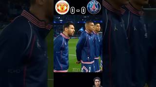 Manchester united vs PSG football psg messi ronaldo shorts [upl. by Merlin]