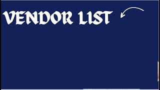 Vendor List Client Prime Clients Database [upl. by Peers38]
