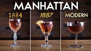 Manhattan Three Ways  Whiskey Cocktail History Lesson [upl. by Christen283]