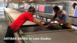 How Batiks Are Made  Hand screened batik designs [upl. by Nahej438]