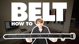 Punk Belt  How to Make Any Belt DIY [upl. by Cob481]