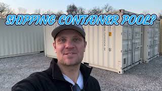 SHIPPING CONTAINER POOL COMMON QUESTION SO LET’S INVESTIGATE [upl. by Besnard936]