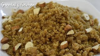 दिवाली पे प्रसाद के लिए बनाये गुजराती लापसी Traditional Gujarati Lapsi\kansar Recipe in Hindi [upl. by Jeramie]