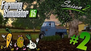 Farming Simulator 15  Maraîchage S02 2 Ramassage des olives  en Piaggio [upl. by Eliathas858]