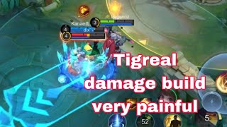 Tigreal Full Damage Build Sacred Hammer Pushing layo sa kauban mobilelegends mobile [upl. by Francoise754]