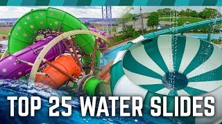 TOP 25 Water Slides in the World [upl. by Rosena]