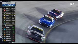 Denny Hamlin Wins At Bristol Night Race 2023 Playoffs Cup Series [upl. by Diarmuid83]