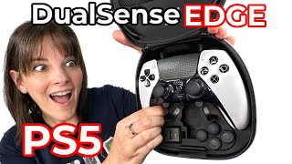 DualSense EDGE el mando PRO para PS5 unboxing review [upl. by Otsuaf471]