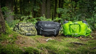 KOMPAKT ABER MÄCHTIG  3x HIP BAG für MTB amp Enduro im Vergleich rucksackalternative [upl. by Aleiram]