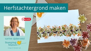 Live crafting  iets herfstigs stempelen [upl. by Tamah183]