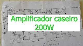 Placa do Amplificador 200w [upl. by Arbmat]