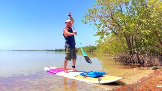 HOW TO PADDLE BOARD Beginner Standup Paddle Board Lesson with Pro Girard Middleton SoBe Surf [upl. by Koziarz681]