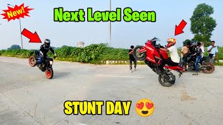 Crazy Stunt Day 🤯  Next Level Seen 🚀  Duke 250 Vs Apache rr310 😱 [upl. by Suoirad729]