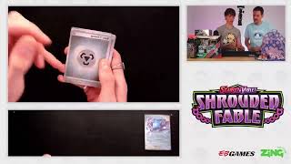 Pokémon TCG Shrouded Fable ETB Unboxing LIVE VOD [upl. by Egreog]