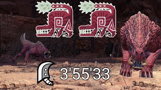 MHW Greatsword  Challenge Quest 2 Intermediate  Double Odogaron A rank solo 0355quot33 [upl. by Hamford]