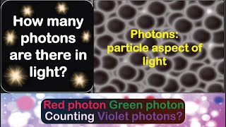 How many photons in light  Quantitative estimate of photons in light  snano simplescientists [upl. by Qerat]