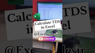 Calculate TDS in Excel excelwalesir exceltricks tds tax exceltips training shortvideo yt [upl. by Nauqal385]