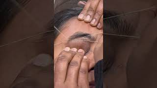 Eyebrow threading threading tutorial threading [upl. by Leisam]