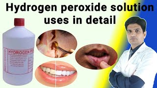 Hydrogen peroxide uses  Hydrogen peroxide ear wax removal  h2o2 uses  H2O2 uses for skin [upl. by Barram]