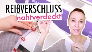 So geht´s nahtverdeckten Reißverschluss einnähen [upl. by Rosenberger527]