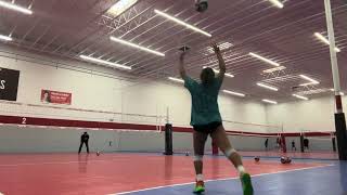 Volleyball Drills For Serving Overhand Float and Jump Serve Technique  Ariella Private Training [upl. by Seana]