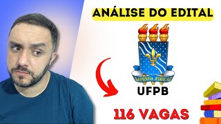 CONCURSO UFPB  ANÁLISE DO EDITAL [upl. by Odnamra639]