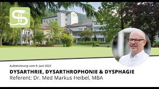 Dysarthrie Dysarthrophonie amp Dysphagie [upl. by Ecinhoj]