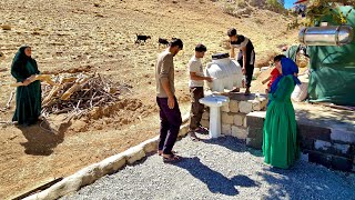 💧🧱 Building a Stunning Stone Platform for Our Water Tank at the Farm💛 [upl. by Pinsky]